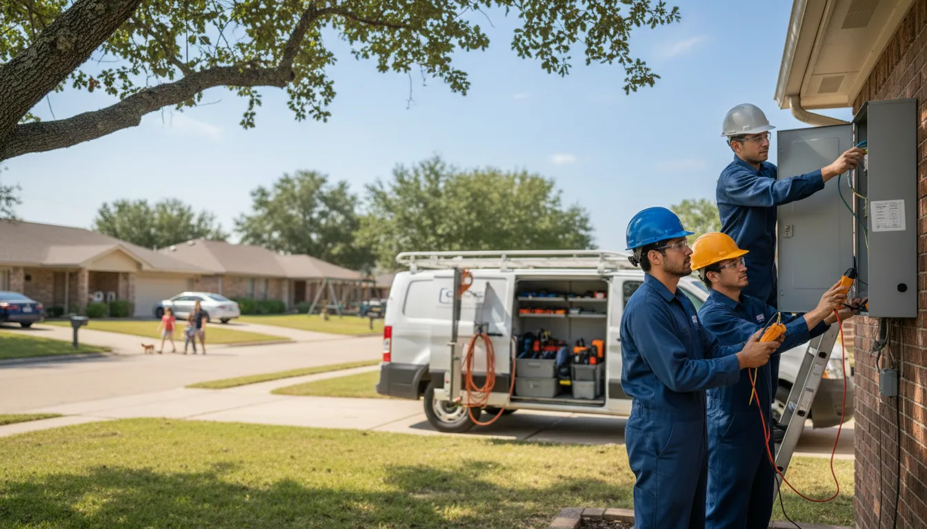 Certified electrician providing emergency electrical services in Drummond, OK